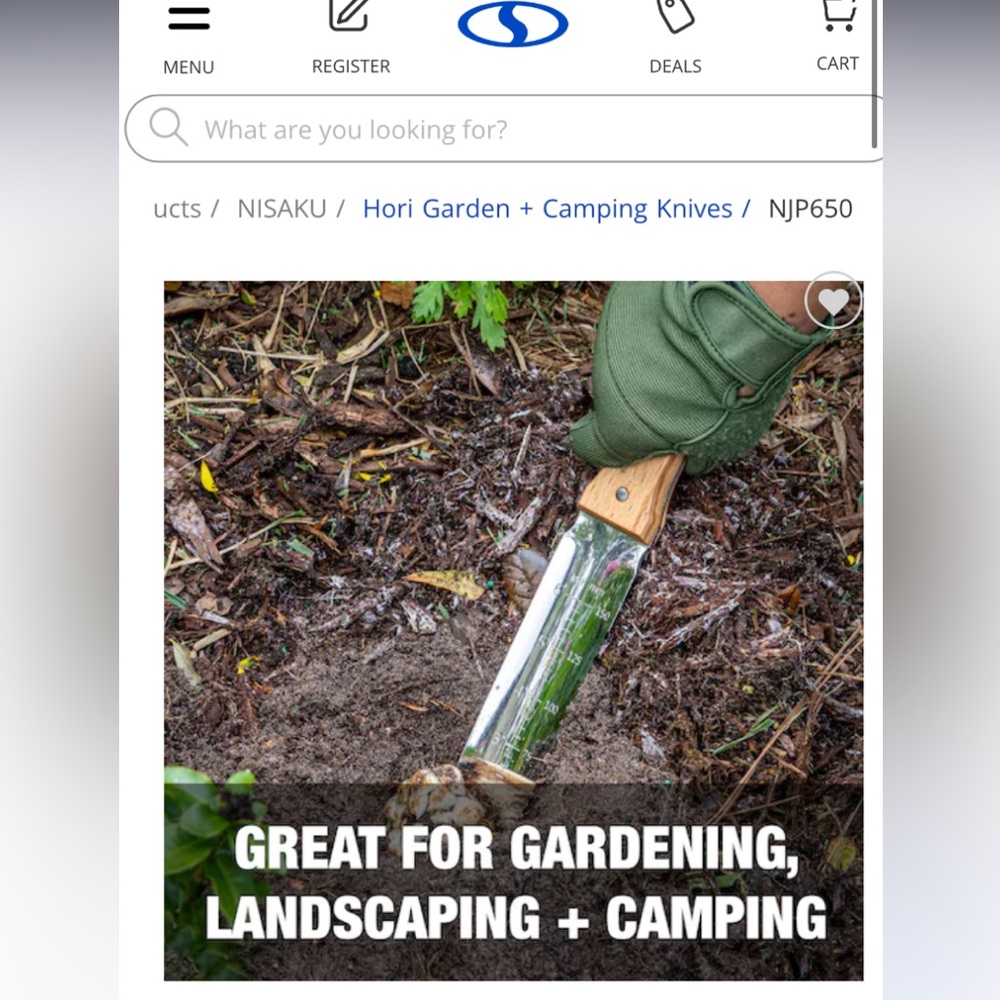 Sunjoe steel knife good for landscaping